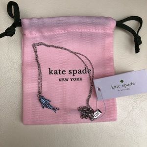 Kate Spade Pave Shark Necklace NWT